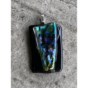 Dichroic Glass Pendant Large Art Glass Artisan